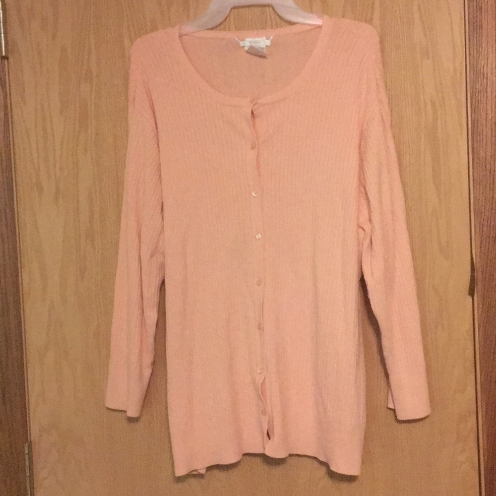 Plus Size Button Up Cable Knit Cardigan 3/$15